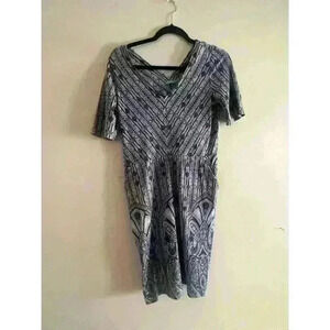 J. McLaughlin Women's Dress Size Medium Blue & White